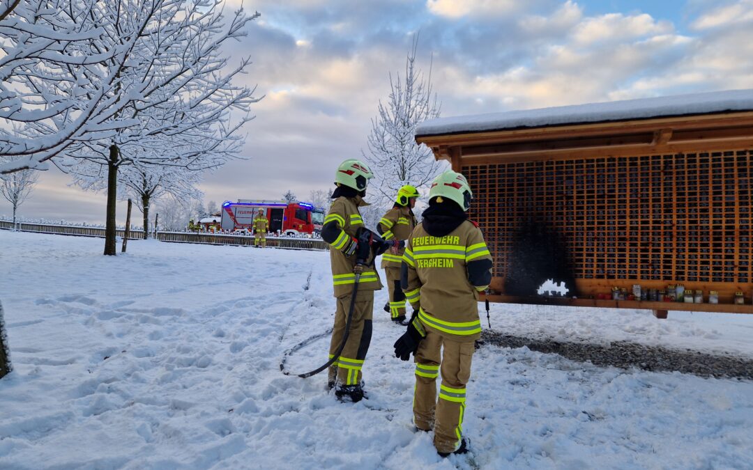 Brand einer Holzwand